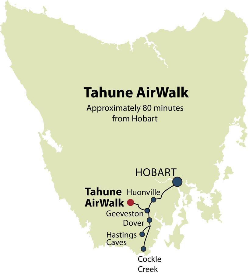 Tahune Airwalk Cabin And Lodge Geeveston Eksteriør bilde